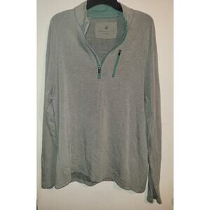 Free Fly 1/4 Zip Pullover Mens L Bamboo Stretch Soft Lightweight Performace wear